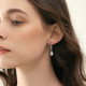 925 Sterling Silver Premium Plated Zirconia Earrings
