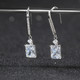 925 Sterling Silver Premium Plated Zirconia Earrings