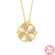 Radiant 18K Gold Plated Sterling Silver Pendant Chain