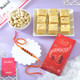 Saffron Rudraksh Rakhi Hamper