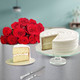 Vanilla Cake & Dozen Roses - For Canada