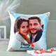 Personalized Anniversary Combo of Cushion & Mug -For USA