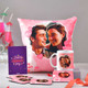Valentine's Day Personalized Cushion & Mug -For USA