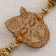 Engraved Tribal Art Face Rakhi