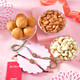 Elegant Bhaiya Bhabhi Rakhi Set with Sweet & Dryfruits