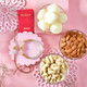 Elegant Bhaiya-Bhabhi Rakhi Set with Rasgulla & Dryfruits