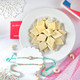Mint Green Beaded Rakhi Set with Kaju katli