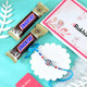 Pious Khanda Sahib Rakhi With Snicker Chocolates