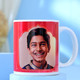 Personalized Photo Mug and Cushion Gift and Soan Papdi and Cashew with Rakhi