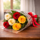 Forever Bright Smile Roses Bouquet