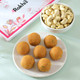 Twin Mandala Design Rakhis with Besan Laddoo