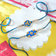 Set of 2 Designer Rakhi With Kaju katli