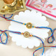 Set of 2 Splendid Rakhi with Besan Laddoo