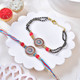 Designer Rakhi & Bracelet Combo with Kaju Katli