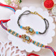 Royal Elephant Rakhi & Bracelet Combo with Kaju Katli
