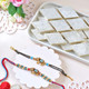 Royal Elephant Rakhi & Bracelet Combo with Kaju Katli