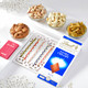 Five Hand Crafted Rakhi Choco Nut Hamper