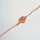 Two Designer Rakhi With Silk Chocolate