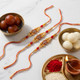 Three Bhai Rakhi With Gulab Jamun and Rasgulla