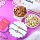 Set of 2 Floral Shaped Rakhi With Assorted Dryfruits