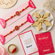 Set of 2 Brother Rakhi with Kaju katli