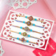 Festival Bloom Rakhi Set with Kaju katli