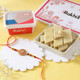 Ethnic Rakhi with Kaju katli