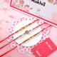 Set of 3 Brother Rakhi with Besan Laddoo