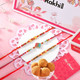 Set of 3 Brother Rakhi with Besan Laddoo
