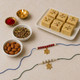 2 Rakhi with Soan Papdi and Dry nuts