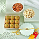 Designer Bhai Rakhi Festive Sweets and Nuts Combo