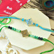Contemporary Artistic Rakhi Pair