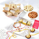 Elegant Rakhi Trio with Gourmet Treats