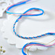 Handcrafted Blue & Pink Twisted Mauli Rakhi
