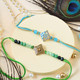 Artistic Rakhi Pair with Dry Fruits & Soan Papdi