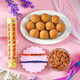 2 Hand Crafted Rudraksh Rakhi Set Hamper