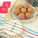Set Of Four Religious Rakhi With Besan Laddu