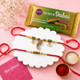 Peacock & Rudraksha Designer Rakhi Set with Dubai Chocolate Combo