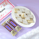 Evil Eye Protection Rudraksha Rakhi with Kaju Katli & Snickers