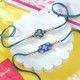 Royal Blue Rakhi Set with Assorted Dryfruits