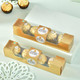 Designer Flower Green Rakhi Set with Ferrero Rochers