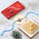 Little Krishna Kid's Rakhi With Lindt Chocolate & Almond Barfi