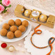 Sneh Sutra Rakhi Besan Ladoo & Ferrero Choco Treats