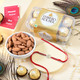 Silver Ek Onkar Rakhi with Rocher Chocolate & Almonds