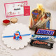 Doraemon Kids Rakhi with Assorted Chocolates: 10 Pcs