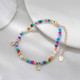 925 Sterling Silver Multicolor Shell Pearl Beaded Bracelet