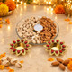 Festive Dry Fruit & Diya Platter