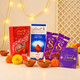 Premium Lindt and Cadbury Silk Chocolate Diwali Gift Combo
