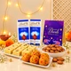 Traditional Indian Sweets with Lindt Chocolates and Almonds for Diwali Gift