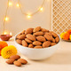 Traditional Indian Sweets with Lindt Chocolates and Almonds for Diwali Gift
